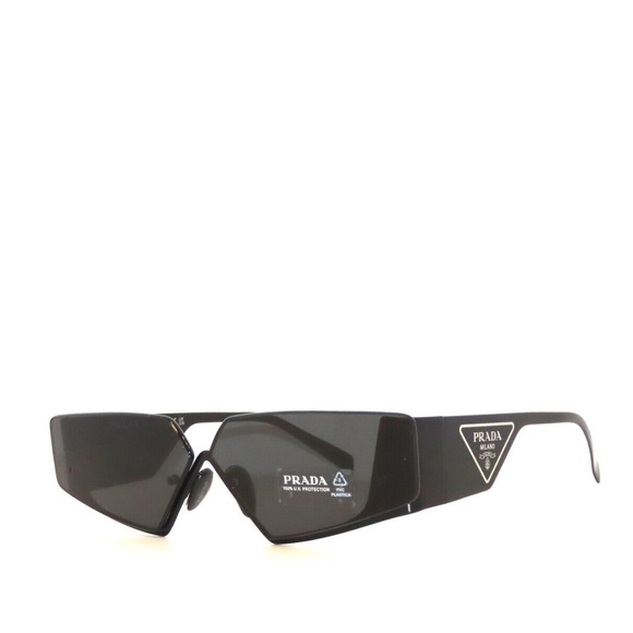 Prada 58ZS 58 1AB06L Black Dark Gray Sunglasses PR58ZS - Picture 1 of 5